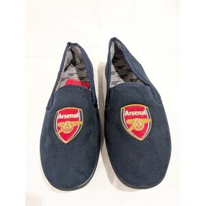 Arsenal FC Crest Slippers Mens 10/11 (UK 9/10) Navy Blue Official Product‎ New